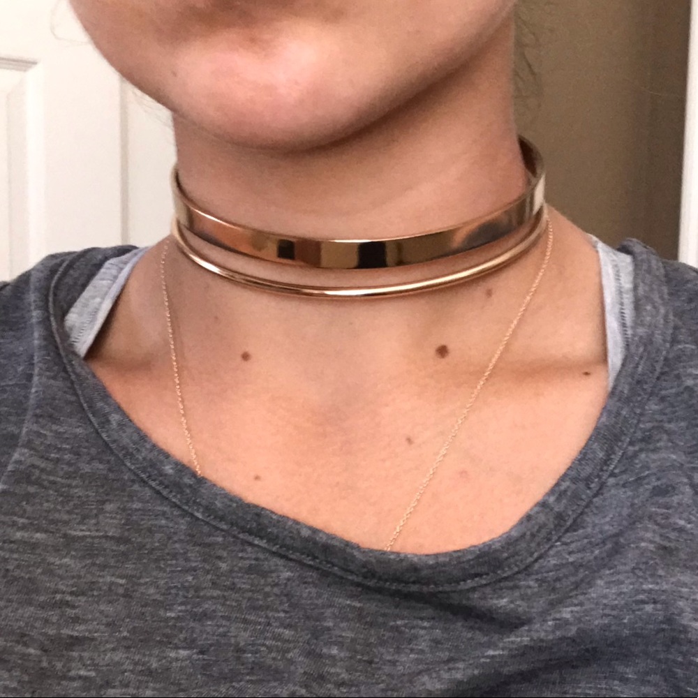 Plated Aldo Gold Choker Necklace